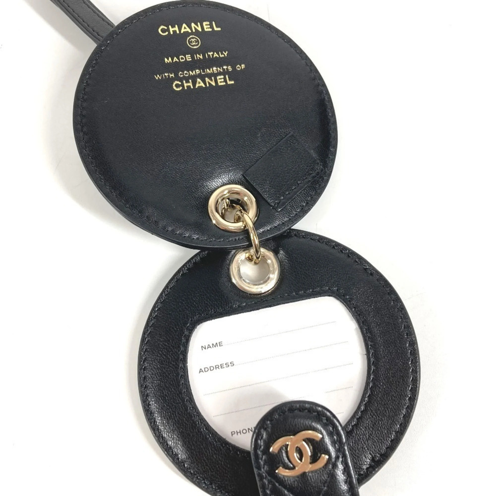 CHANEL Round Name Tag with Logo, CC, Coco Mark, Matelasse, Quilted Charm, Acc... - Picture 6 of 8